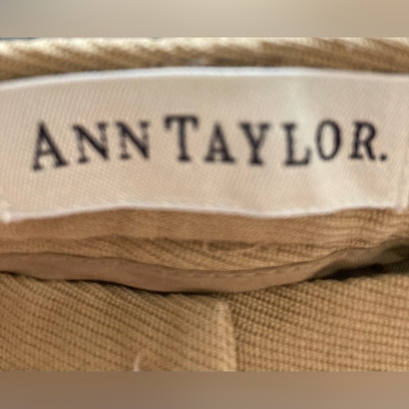 Ann Taylor slacks pants camel color silk wool blends pants women’s 10 cuffed - Picture 2 of 6